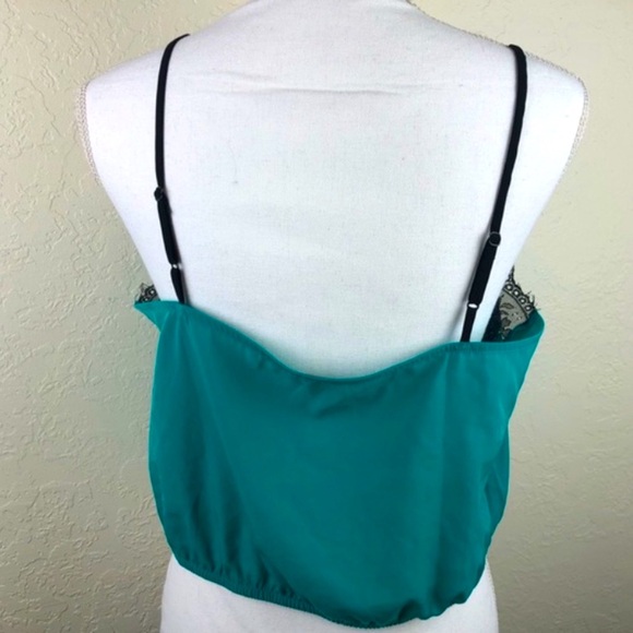 Free People Teal Cropped Camisole - Picture 2 of 8